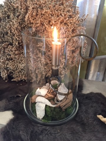 hangkandelaar voor in windlicht voor dinerkaars